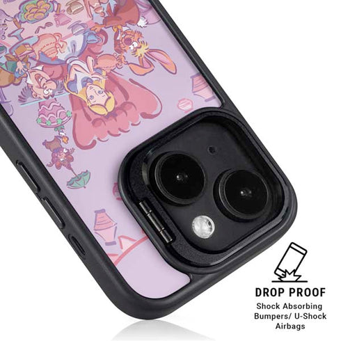Disney Alice in Wonderland (animated) Mad Tea Party iPhone 15 Kickstand Case